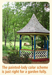 Painted gazebo