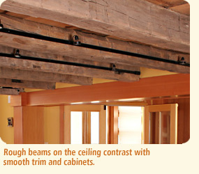 Hall house rough beams